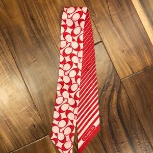 Coach reversible skinny scarf